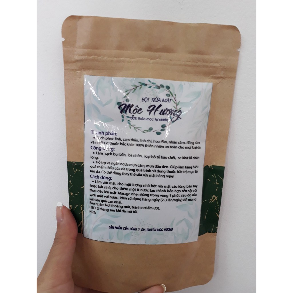 Bột rửa mặt thuốc bắc handmade