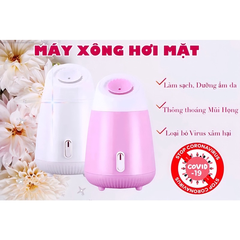 ( Hàng Có Sẵn ) Máy Xông Hơi Tinh Dầu - Xông Thảo Dược , Hoa Quả Tươi Tự Động 2 IN 1 - Xông Mũi Họng Giải Cảm Ngừa Covid