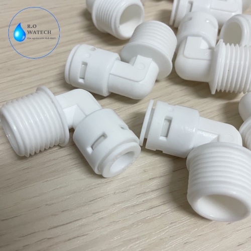 Nối vuông ren 21 ra dây 6mm và 10mm , co nối vuông trong máy lọc nước