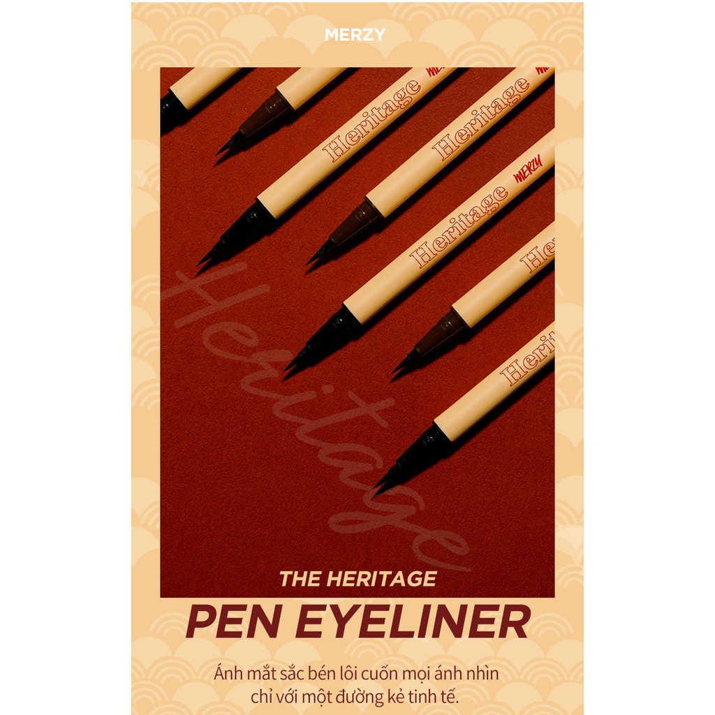 [Mã FMCGMALL giảm 8% đơn 250k] Bút kẻ mắt Merzy Another Me The First Pen Eyeliner 0,5g