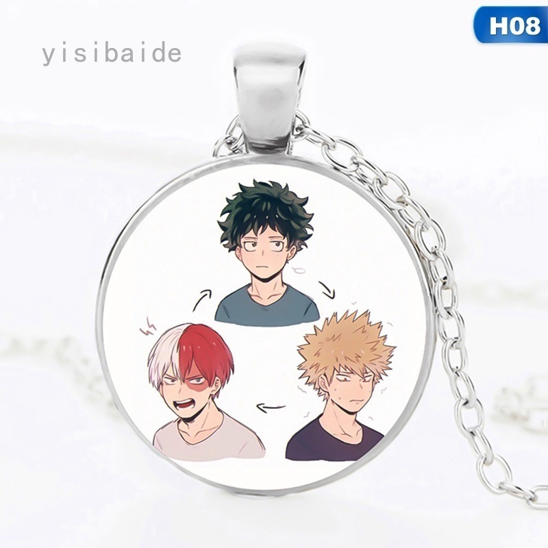 Dây Chuyền Unisex Mặt Tròn In Hình Anime My Hero Academia