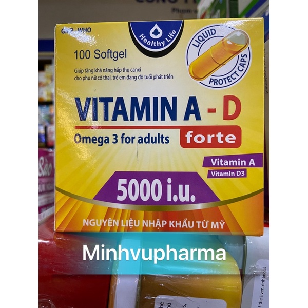 Viên uống Vitamin A-D Omega3 Forte