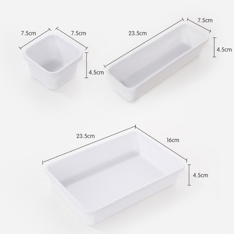 Set 8 khay nhựa đựng đồ nhỏ gọn đa năng tiện lợi