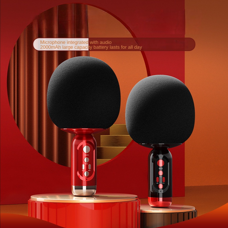 Micro Karaoke Bluetooth Không Dây 3 Trong 1 Cầm Tay Cho Tất Cả Các Bữa Tiệc
