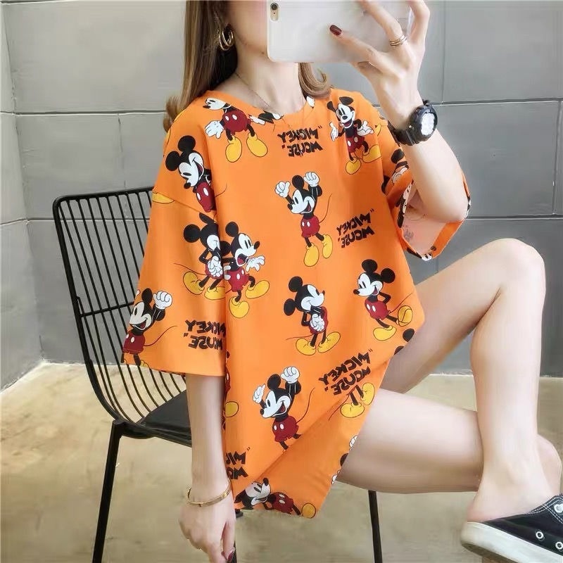 Áo Thun Tay Lỡ Phong Cách Harajuku Hồng Kông Thời Trang Xuân Thu Hàng Mới 2022 Dành Cho Cặp Đôi