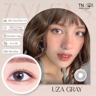 Kính áp tròng Hàn Quốc - UZA GRAY 14.0 - XÁM TÂY - Độ cận 0-6