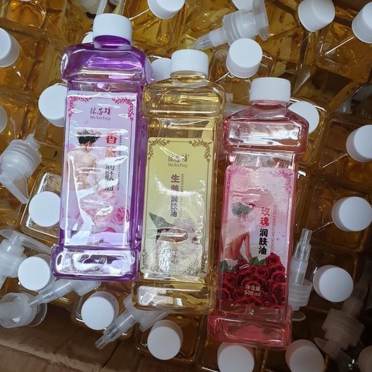 (Rẻ Nhất Shopee) Tinh Dầu Massage Body, Dầu Gừng, Lavender, Hoa Hồng Thơm Dịu Nhẹ, Trơn Tay
