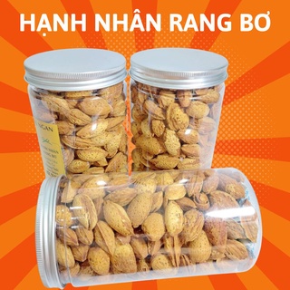 Hạt hạnh nhân rang bơ vỏ mỏng nhập khẩu mỹ hộp 500g, hạt dinh dưỡng tốt cho sức khỏe