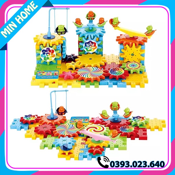 Đồ chơi xếp hình Khối lắp ráp bánh răng 81 chi tiết - Thiên đường sáng tạo cho bé