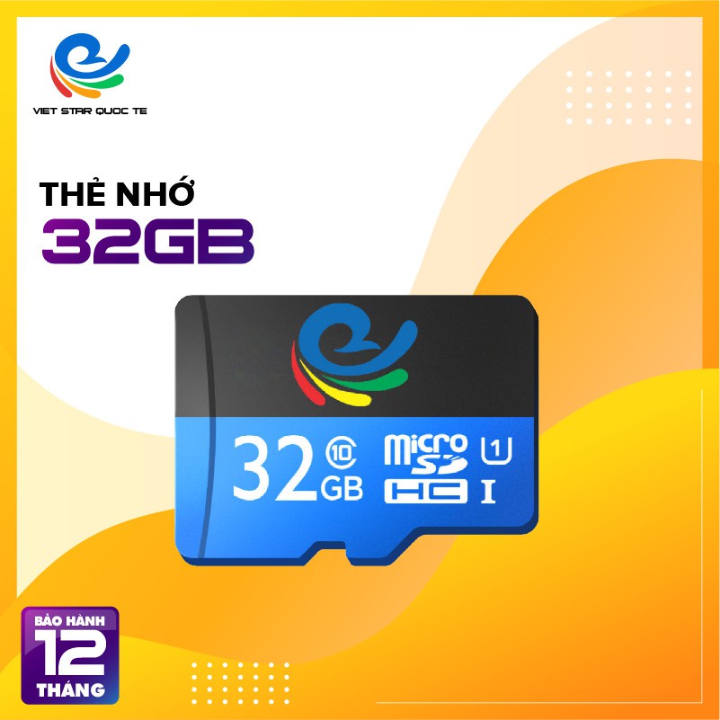 Thẻ Nhớ 32G Chuyên Dành Cho Camera Wifi - Bảo Hành 12 Tháng