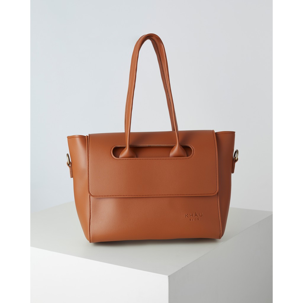 Túi tote da KHÂU BY CQ đeo chéo Acacia đựng vừa A4, Laptop