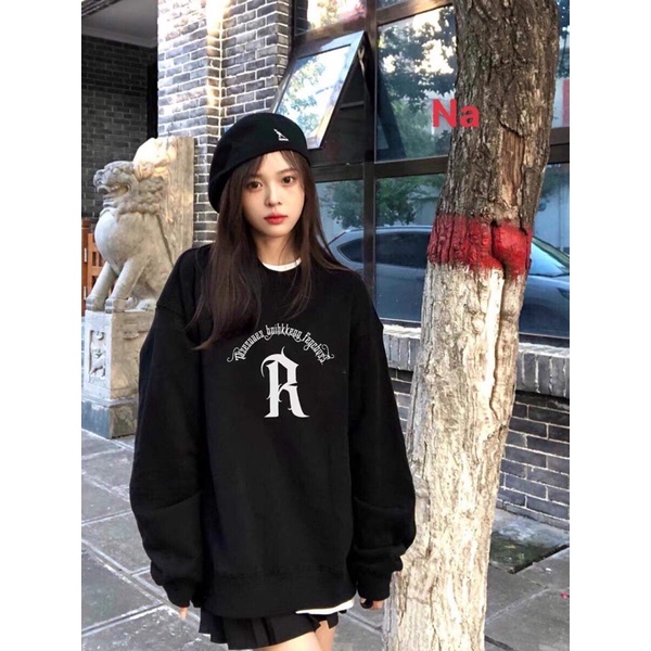 Áo sweater chữ R NAA798