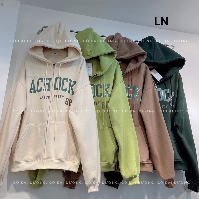 Áo khoác nỉ cotton ACHOCK LN12