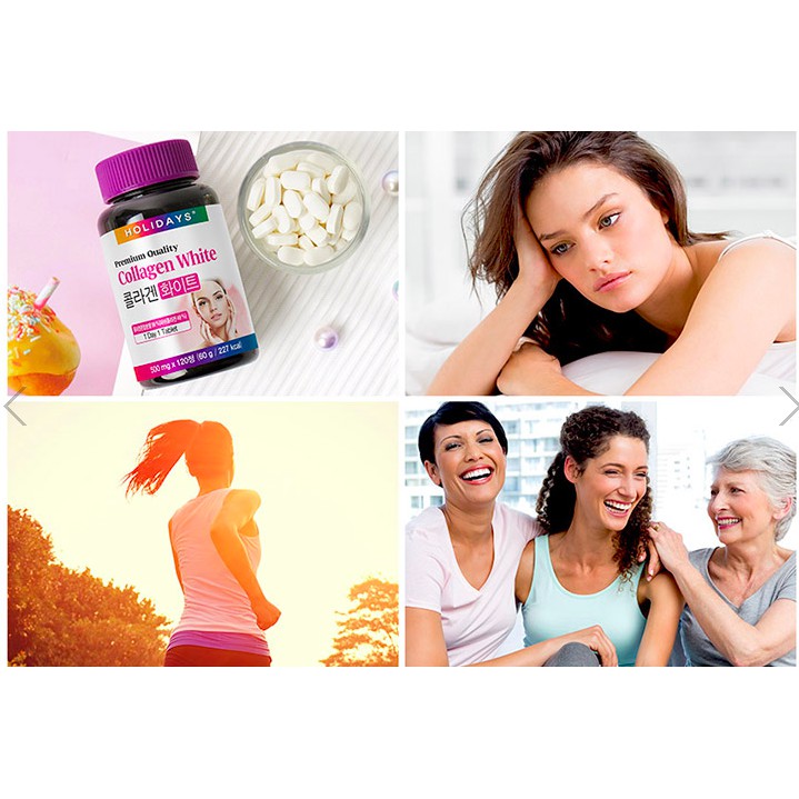 Viên uống bổ sung collagen HOLIDAYS PREMIUM QUALITY COLLAGEN 120V