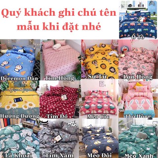 Bộ 5 Món Vỏ Chăn Ga Gối Coton poly cao cấp ( không kèm ruột )