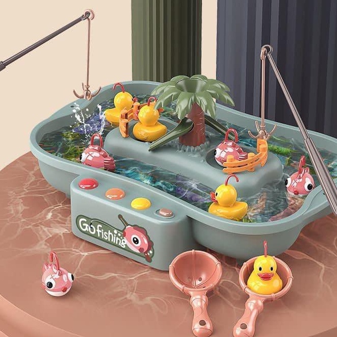 Đồ chơi câu cá câu vịt trên đảo có nhạc cực hấp dẫn cho bé
