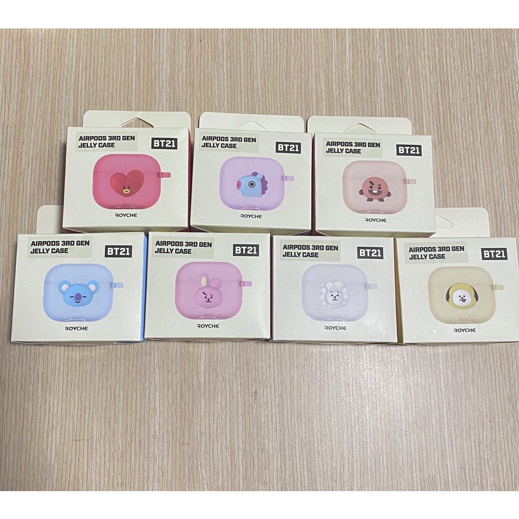 BT21 Airpod 3rd gen jelly case chính hãng có sẵn đủ nhân vật