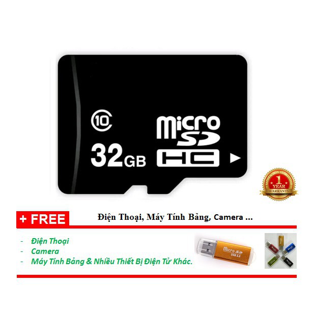 [ Trợ Giá ] Thẻ nhớ 32Gb microSD OEM Class 10, Chạy Cam IP, BH 12 tháng. [ Tặng đầu đọc thẻ trị giá 25k ] | BigBuy360 - bigbuy360.vn