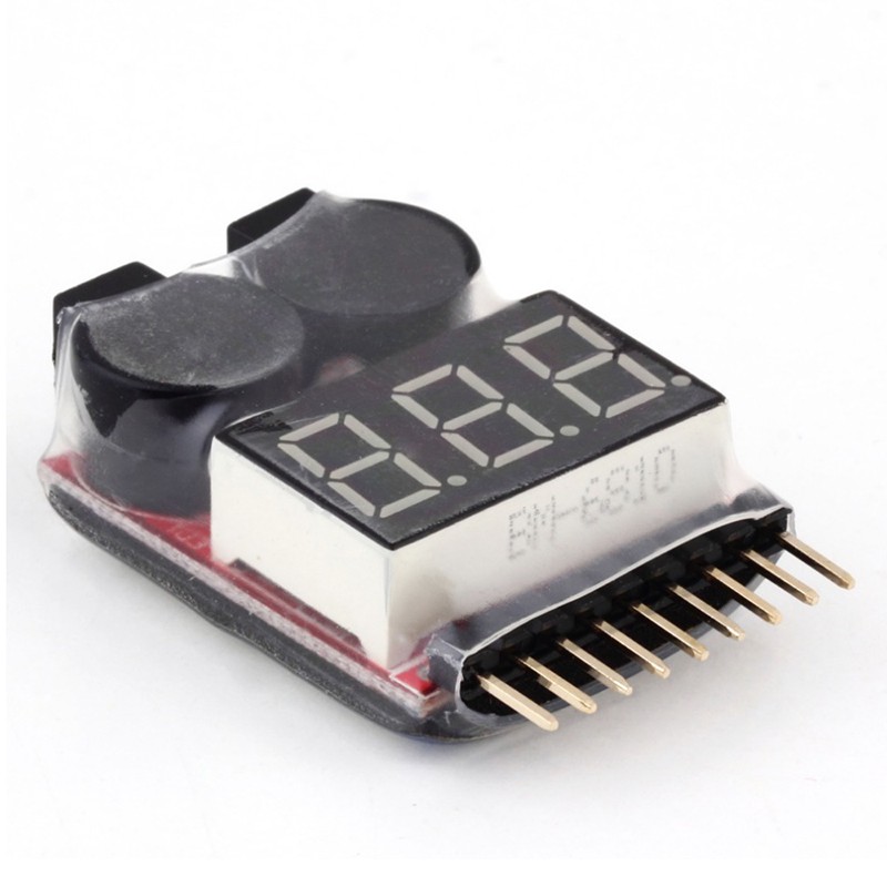 Set 1 / 2 Thiết Bị Kiểm Tra Điện Áp Pin lithium 1-8S Phù Hợp Với Tàu Thuyền Điều Khiển Từ Xa