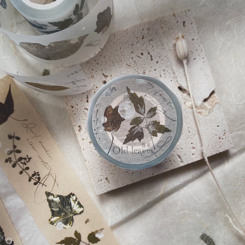 Meohime 𓃠 Hãng MrEggplants - Băng dán PET tape lá khô Old leaves
