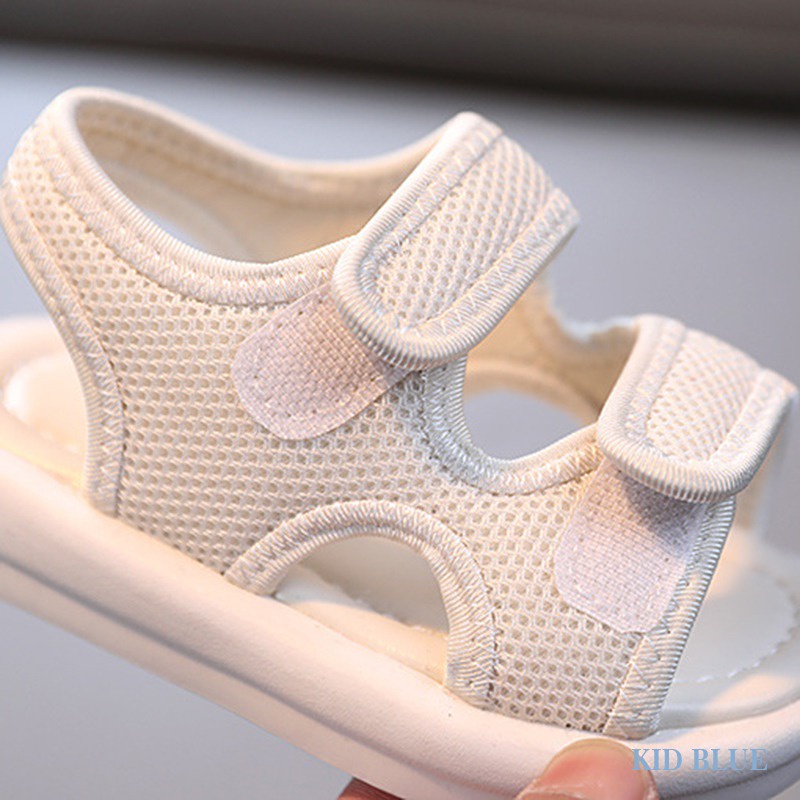 Giày Sandal Đế Mềm Chống Trượt Bằng Vải Màu Trơn Đơn Giản Thoải Mái Dành Cho Bé Trai Bé Gái