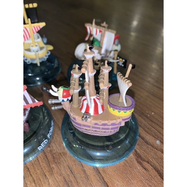 Mô hình thuyền One Piece combo 6 tàu dễ thương 7cm