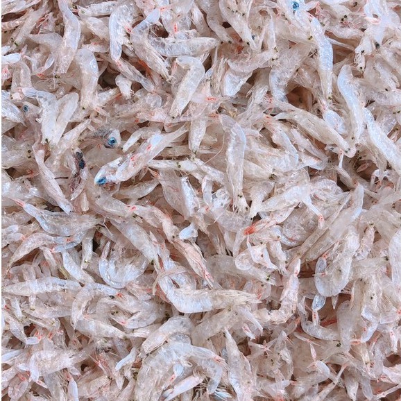 Gói 100gr tép sấy khô làm bánh tráng nướng, bắp xào....
