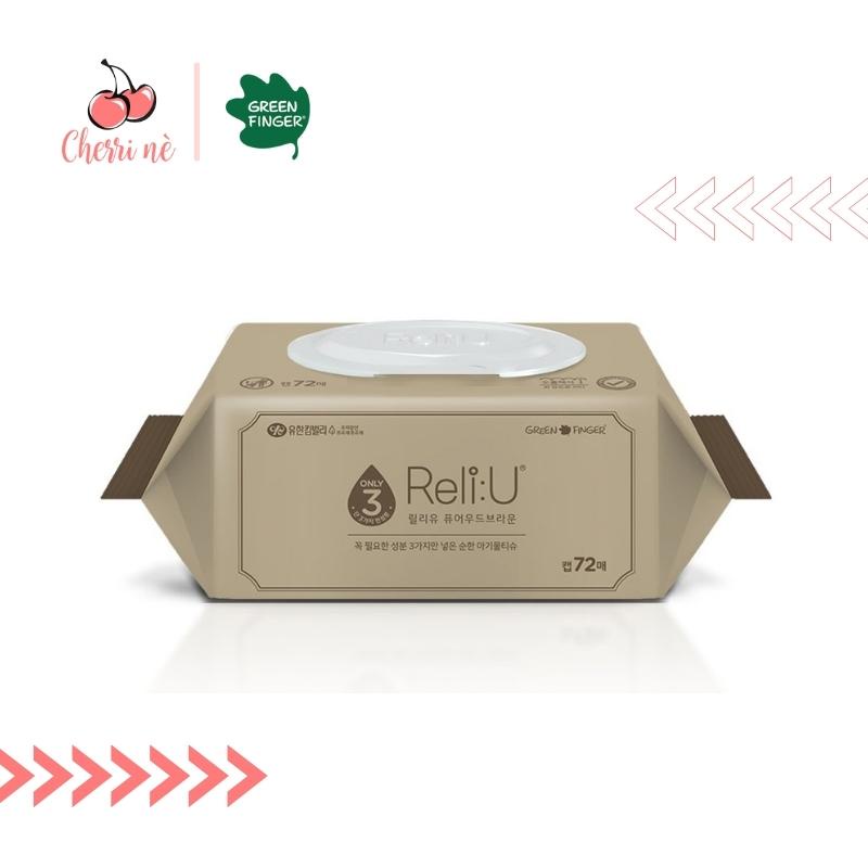 Khăn Giấy Ướt Hàn Quốc Greenfinger ReliU Dịu Nhẹ Cho Bé