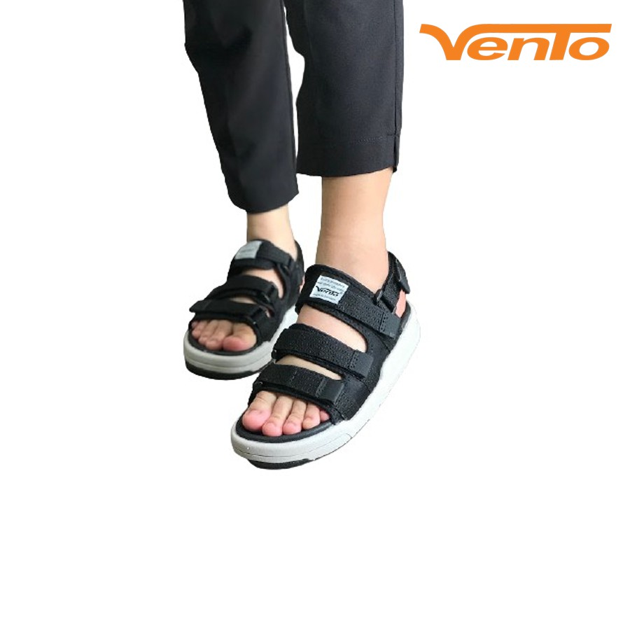 [Mã BMBAU50 giảm 7% tối đa 50K đơn 99K] Sandal Vento Quai Ngang SD1001 Màu Đen Ghi