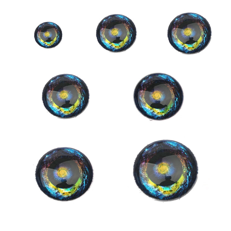 Mắt cá giả 4D kích cỡ 3 - 9mm dùng làm mồi câu cá