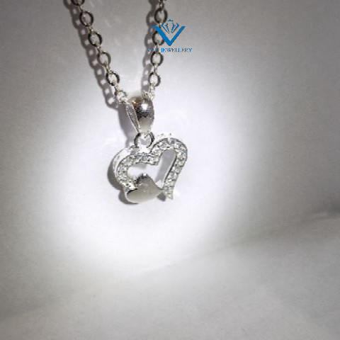 Dây chuyền tim bạc ta_ Van jw