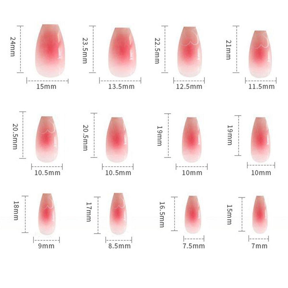 Bộ Móng Tay Giả Hình Đám Mây / Trái Tim Thời Trang Có Thể Tháo Rời