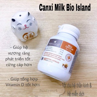 Canxi milk (canxi sữa) Bioisland cho bé từ 7 tháng trở lên