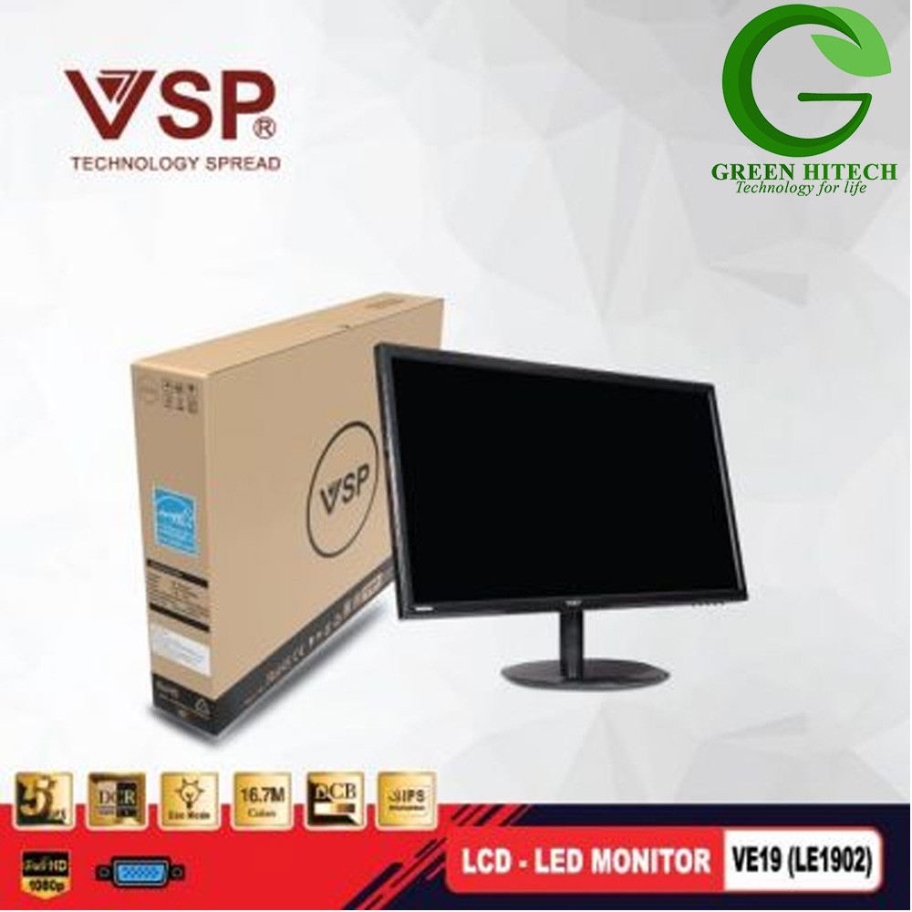 LCD LED monitor 19 inch VE19 (LE1902)- MÀN HÌNH VSP 19 INCH BẢO HÀNH 24 THÁNG | BigBuy360 - bigbuy360.vn