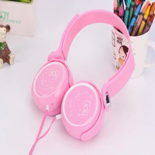 Tai nghe chụp Hello Kitty KT30 em đã về Hàng  Tai nghe Màu của Tình yêu