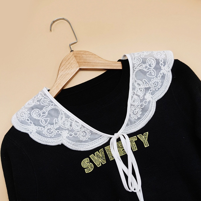 Cổ Áo Giả Thêu Hoa Trang Trí Kiểu Hán Phục Dễ Thương