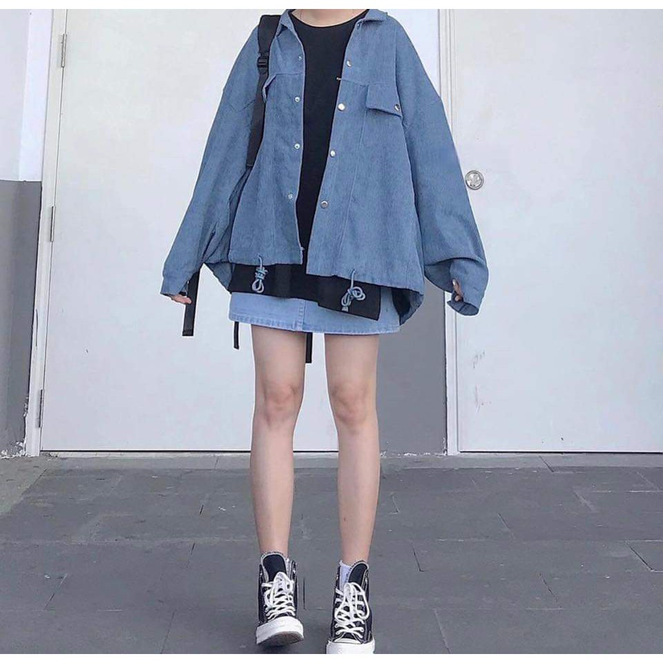 Áo khoác Belly Jacket 🔸 SIÊU ĐẸP 🔸 áo khoác unisex chất kaki dày dặn phối cùng kiểu form rộng rãi mặc siêu thích - C08