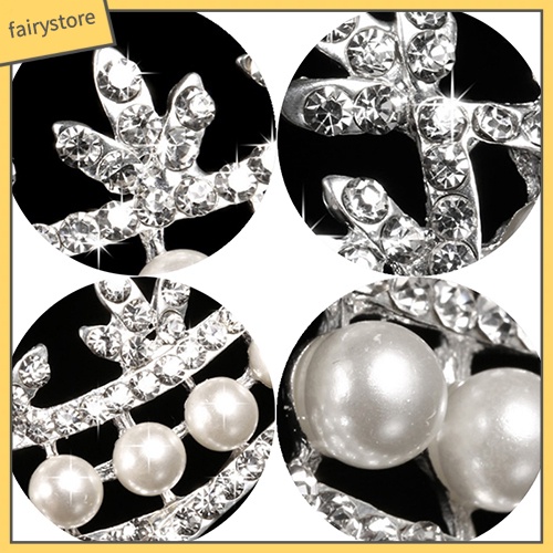 Vương Miện Công Chúa Đính Ngọc Trai Giả Sang Trọng Cho Cô Dâu