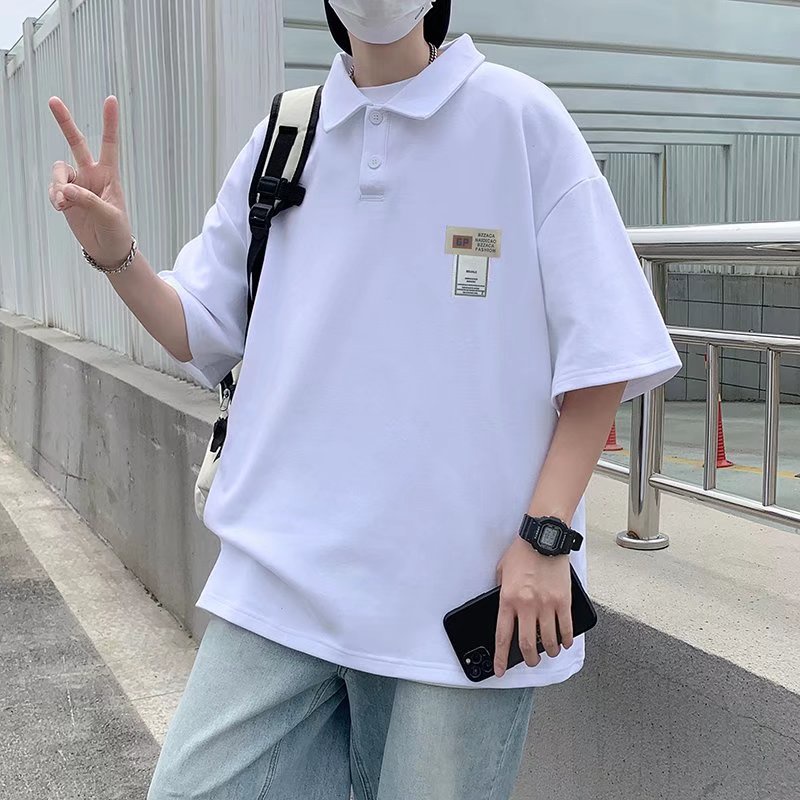 Áo Thun POLO Dáng Rộng Thời Trang Phong áo polo unisex Cách Hàn Quốc chất đũi cao cấp áo phông polo simple trẻ tuổi Nam