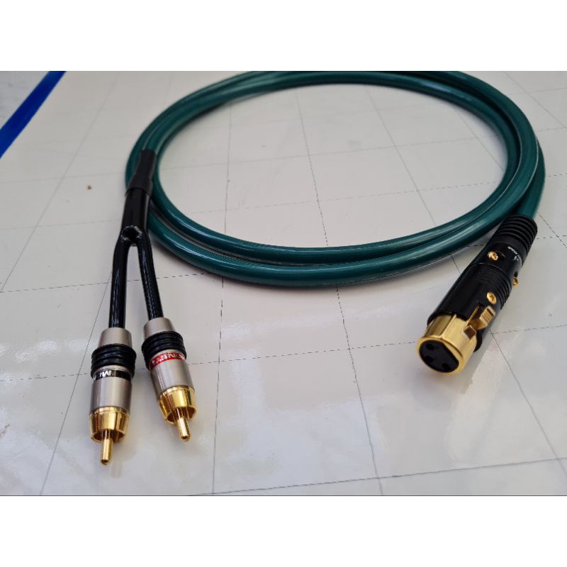Dây Canon cái ra 2 AV Hoa Sen - Dây sub điện hỗ trợ bass sâu và lực hơn - dây âm thanh từ vang số ra sub - Phố Nhạc
