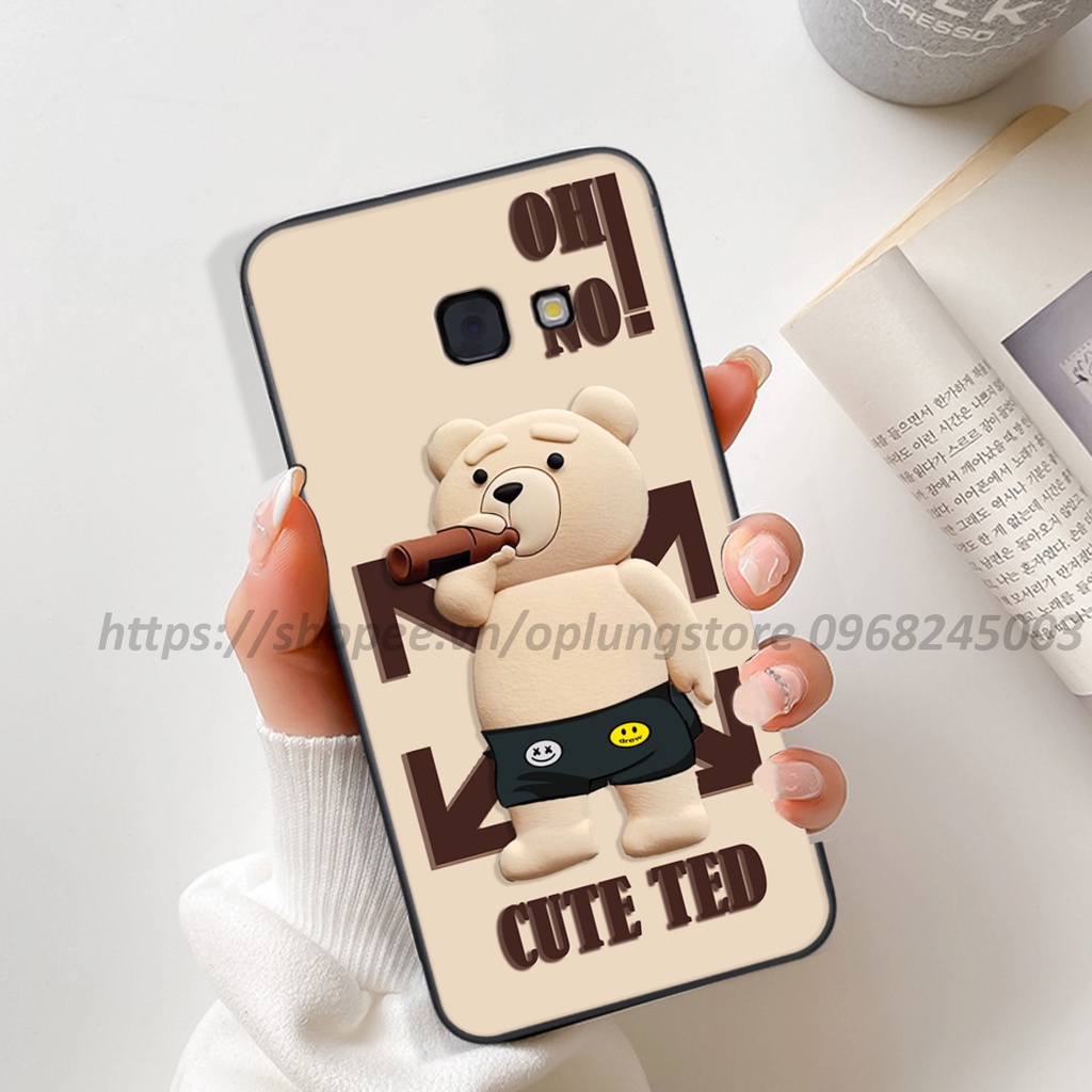 Ốp lưng Samsung A3-A5-A7 2016 / C9 / C9 Pro / A9 in hình 3D gấu cute cool ngầu giả nổi.
