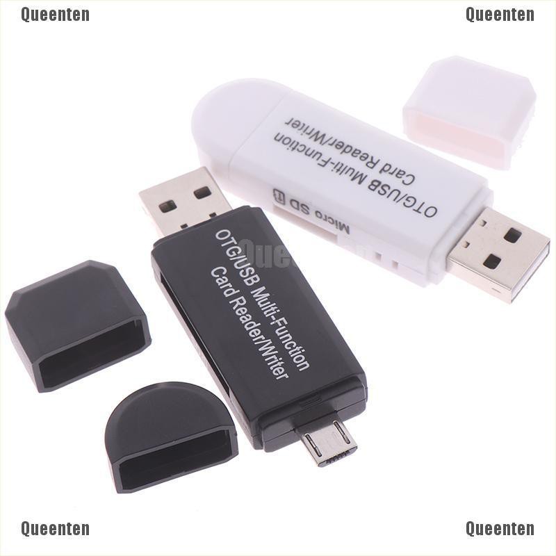 Thẻ nhớ USB2.0 OTG Micro USB 2 trong 1 cho PC/điện thoại/thẻ SD và TF