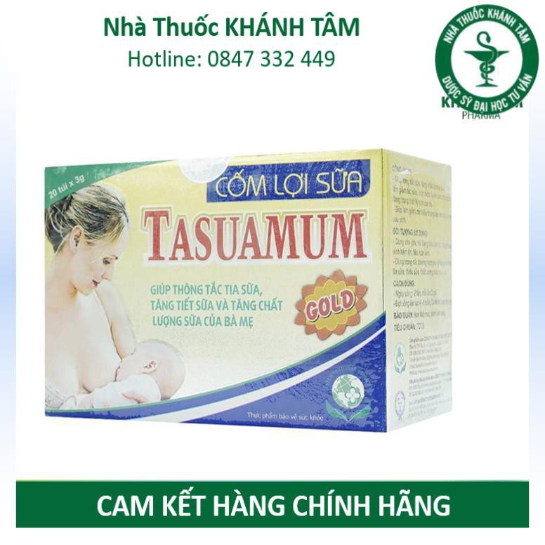 ! Cốm lợi sữa TASUAMUM Gold (Hộp 20 túi, 40 túi) [Tasuamom, tasumum, tasumom] ! !