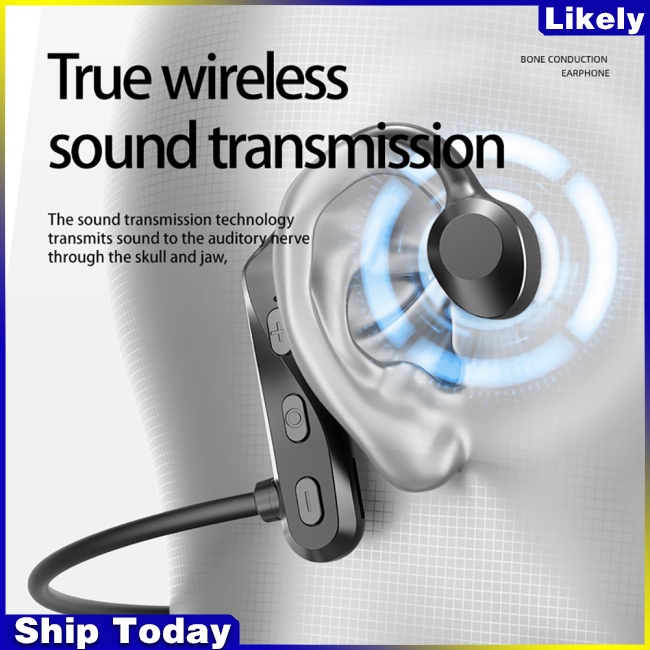 K69 Bone Conductive Tai nghe tương thích Bluetooth Tai nghe kinh doanh hai tai không dây Tai nghe thể thao không thấm nước