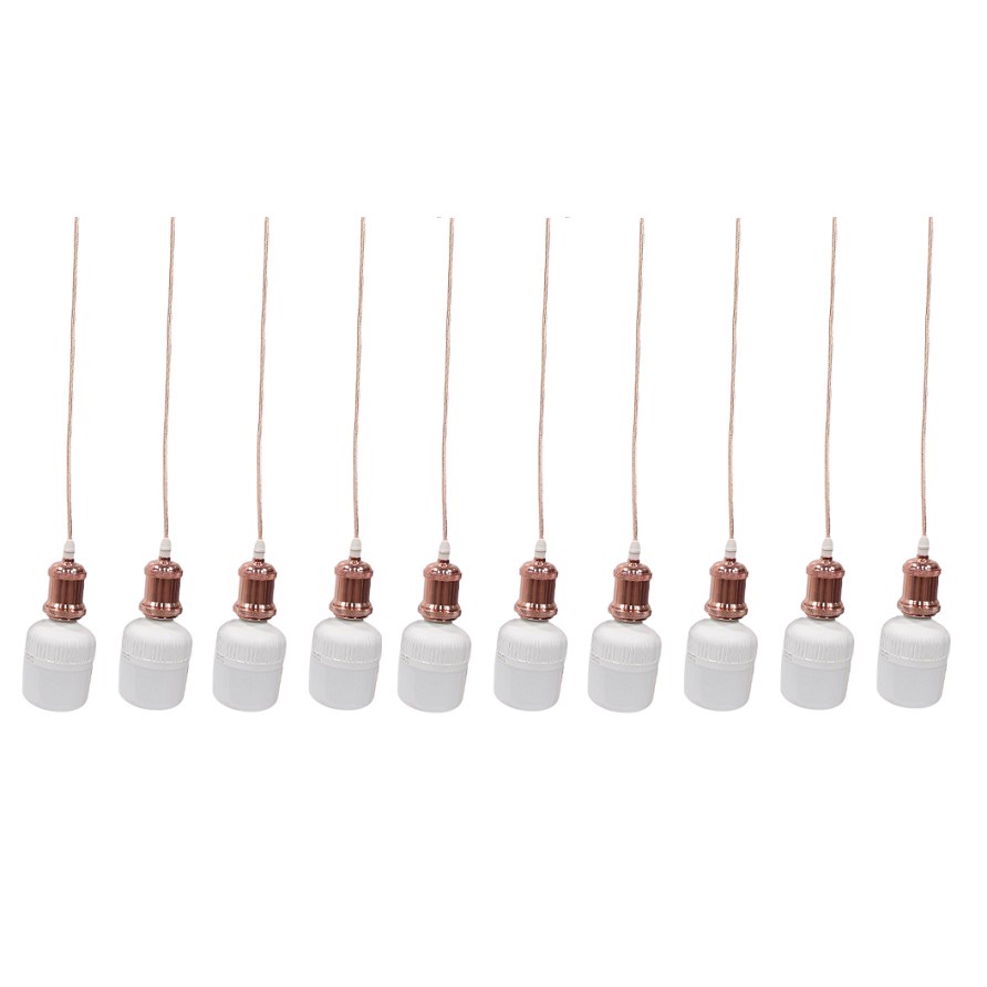 Bộ 10 dây đèn thả cổ điển bóng đèn led búp trụ trang trí 25w