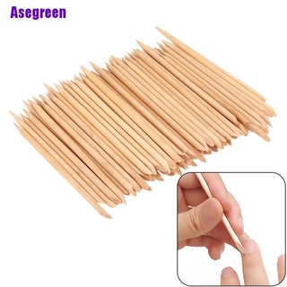 Que gỗ làm móng, chấm viền móng, đẩy da (2 que)