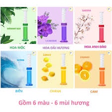 Gel Khử Mùi Bồn Cầu Hình Bông Hoa 6 Mùi Hương