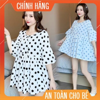 Áo bầu thiết kế trẻ trung chất lụa Hàn cực mát cực đẹp