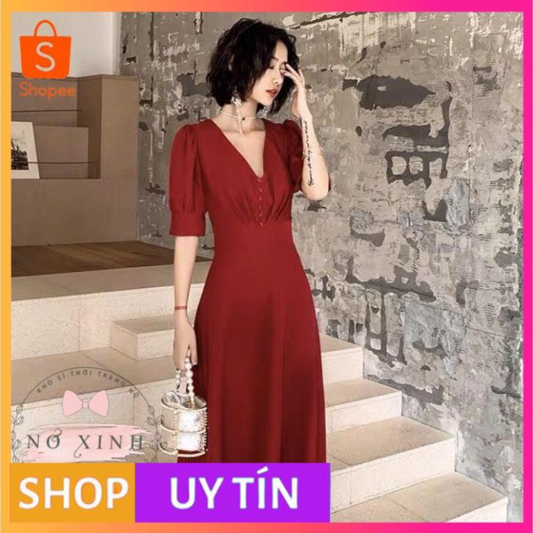 [VNXK] - Váy Maxi Tay Phồng Cao Cấp Loại 1 Có Size M-L-XL ( ảnh + video thật ) - [PONY_HOUSE]