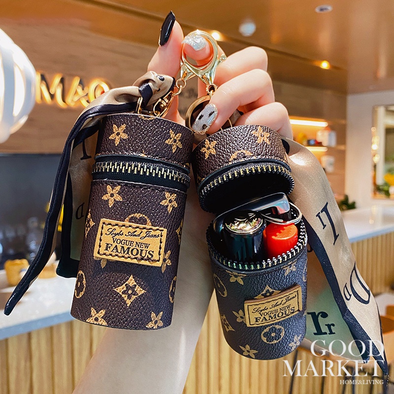 Túi Đựng Son Môi/Móc Khóa/Túi Xách Mini Bằng Lụa Sáng Tạo Tinh Tế Thời Trang Cho Nữ